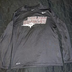 “Earlham Quakers” Athletic Long Sleeve Shirt